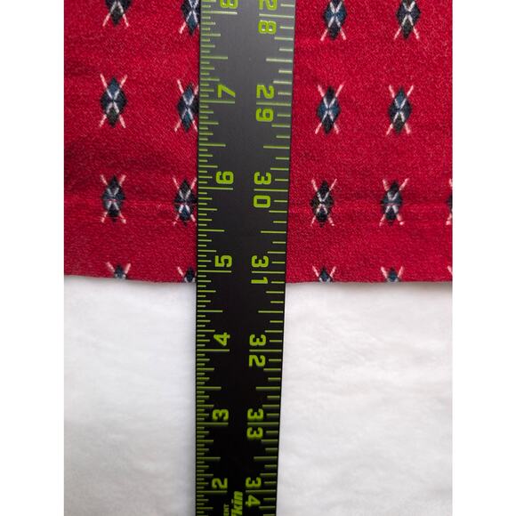 Chaps Ralph Lauren Vintage Mens Polo Shirt - Large Red Diamond Pattern - Picture 6 of 8